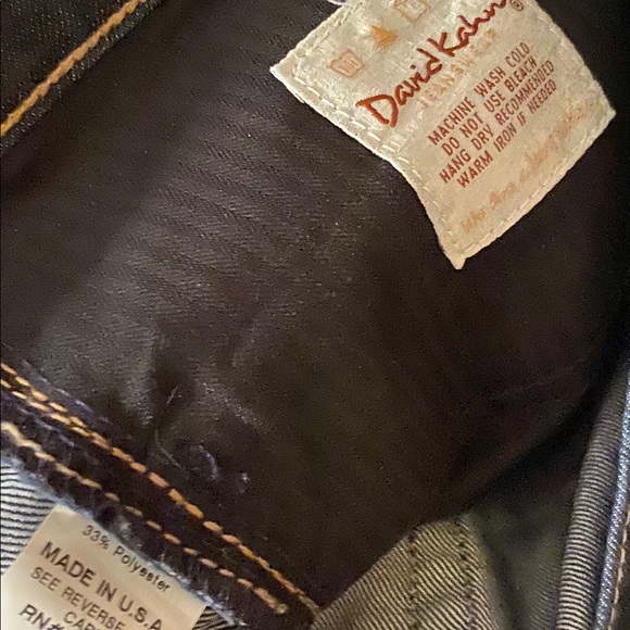 David Kahn jeans wide leg flare bell bottom 32/28 - Picture 6 of 7